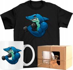  Bögre szett Póló Cápa Edzőterem Sport 1 Kész Ajándék 152 (AP45.170.152)