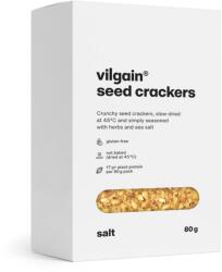 Vilgain Biscuiți de semințe -⁠ crackers crocanți uscați cu aer cald, conținut ridicat de proteine și fibre, fără gluten și conservanți