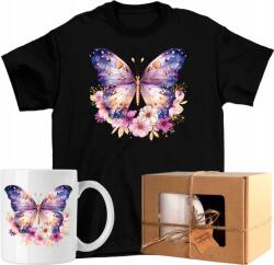  Póló szett Pillangó bögre virágok pillangó butterfly 3 Kész Ajándék