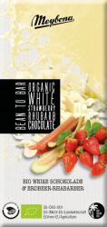 Meybona Fehércsokoládé Eperrel És Rebarbarával Bio 100 (4010139182016)