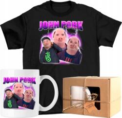  Bögre szett Póló john pork malac brainrot vicc Kész Ajándék 104 (AP44.52.104)