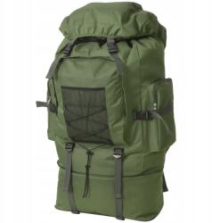 vidaXL XXL katonai stílusú hátizsák, 100 L, zöld (91096)