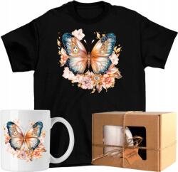  Póló szett Pillangó bögre virágok pillangó butterfly 2 Kész Ajándék