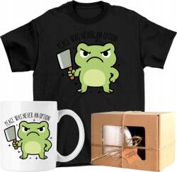  Bögre szett Póló Béka Késsel Mém Vicces Kész Ajándék 140 (AP51.80.140)