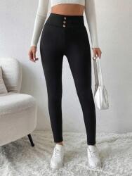 Shein IC56202 Shein Polár Bélésű, Slimm Fit Magas Derekú, Magas Derék (36) L