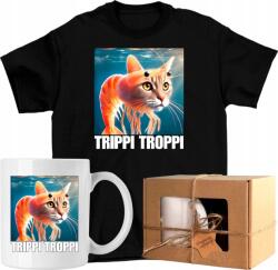  Bögre szett Póló trippi troppi brainrot macska 3 Kész Ajándék 152 (AP44.84.152)