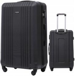 Wings Fekete utazó bőrönd 4 keréken nagy csomagtartó ABS-ből Wings (KST01-L-BLACK)