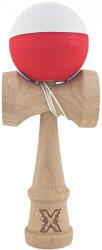 Flippy Kendama X Originala, Profesionala, Flippy, din Lemn, Rubber Grip, 18 cm, Alb Rosu (teo-162896)