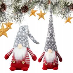 Korbi Manó Karácsonyi Manó Dekoráció Ülő Manó Nagy Dísz Szürke 36CM (Korbi SKRZAT ŚWIĄTECZNY SZARY 36CM)