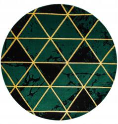  Kerek rövidszőrű szőnyeg Estema Marbletriangles színes üvegzöld R16 (RUG/LU/ESTEMA/MARBLETRIANGLES/BOTTLEGREEN+GOL)