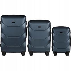 Wings 3 db-os utazó bőrönd szett ABS-ből Csomagok szélesítéssel (149-3KPL-D.GREEN)