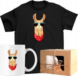  Bögre szett Póló Alpaka Láma Vicces Kész Ajándék 140 (AP57.8.140)