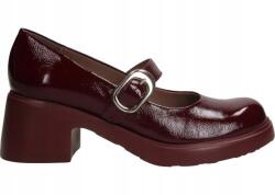Wonders Félcipő, Size 39, bordó, természetes bőr (E-7122 LACK VINO)