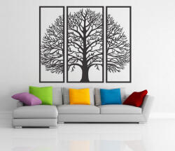  Többrészes fa fali kép Életfa, Sentop (HDF0179 50 x 41 cm Černá SENTOP EU)