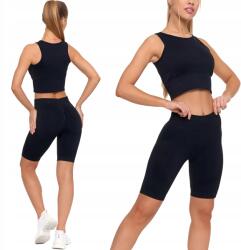 Moraj Push-Up leggings Kerékpáros Rövidnadrág magas derekú sportnadrág 2400-001 fekete S (2400-001)