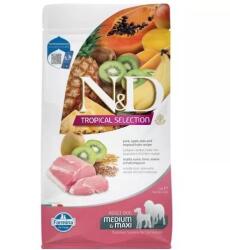  N&D Tropical Selection Dog Pork Adult Medium/Maxi - sertés, tönkölybúza, zab, trópusi gyümölcsök - petbuddy - 7 890 Ft