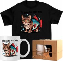  Bögre szett Póló trippi troppi brainrot macska 5 Kész Ajándék 128 (AP44.86.128)