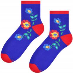 Steven Varrat nélküli virágmintás női zokni 35/37