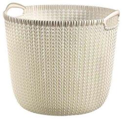 Keter szennyestartó kosár Knit L kerek 30 l krémszínű (226388)