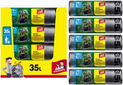 Jan Niezbędny Szemetes Zsákok Jan Niezbędny Flex & Strong Erős Dombornyomott 35L 75db (WORKI NA ŚMIECI JAN TŁOCZENIA 35L 75szt.)