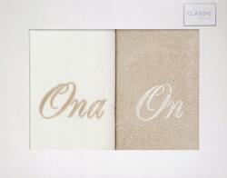 Eurofirany On-Ona törölköző szett 2 db 70x140 Eurofirany krém bézs (373xxx)