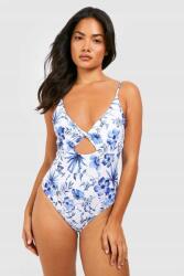 Boohoo ZC65104 Boohoo Virágmintás Kivágott fürdőruha (20) L