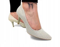  Arany Csillámos Puha Magassarkú Cipő Bőr 41-ES (KRZY150-501-TK)