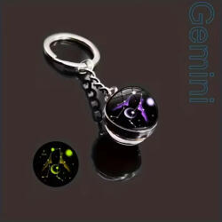 Kincsecske Kollekció Ikrek kulcstartó, sötétben világít