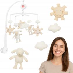 Fehn Körhinta Kiságyba Fehn Bárány Zenedoboz Felhúzható Plüss Bézs (4001998154610)