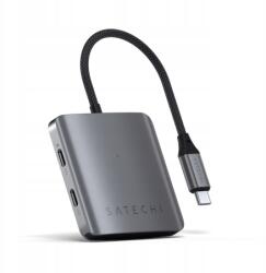 Satechi 4 Usb-c Hub Pd port alumínium Usb-c hub (4x Usb-c 10Gbps, beleértve (STH4CPDM)