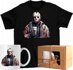  Póló szett Jason Voorhees kávé coffee horror bögre 3 Kész Ajándék