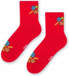 Steven Pamut női zokni 35/37 Piros (KJ015118D)