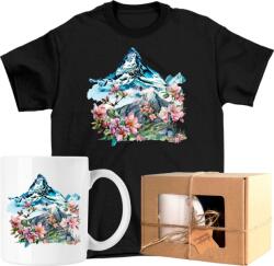  Bögre szett Póló hegy Sakura cseresznye virág Kész Ajándék 104 (AP45.34.104)