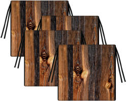 Bertoni 4 db-os párna szett Tip kerti székhez 40x40 cm kivehető betét Fa (TIP DREWNO 4)