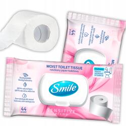Smile Nedves Wc Papír Smile Top Flip Gyengéd Hipoallergén 44 db (PAPIER NAWILŻANY TOALETOWY SMILE TOP FLIP 44)