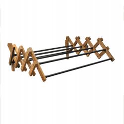 Rodeno Harmonikas Szárító Ruhákhoz, Fa, Acél, Összecsukható, Kihúzható, 60 CM (ROD3091) Ruhaszárító