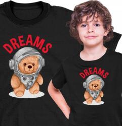  Gyerek Póló Kozmosz mackó Álom fekete 140 (AP56.40.140)