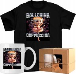  Bögre szett Póló Ballerina Cappuccino brainrot 1 Kész Ajándék 140 (AP44.1.140)