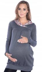  Mimi kismama és szoptatós pulóver grafit 1/2