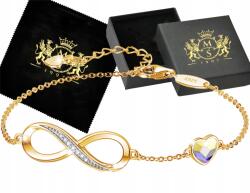 Mennica Świdnicka Karkötő Arany Ezüst 925 Női Infinity Szív Ajándék Feleségnek