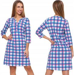 Moraj Pamut hálóing élénk kockás mintával és 3/4 2500-003 2XL-es ujjal (PDK2500-003)