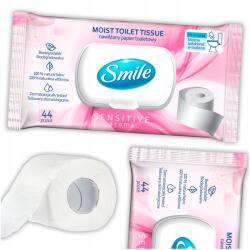 Smile Nedves Wc Papír 44 db Flip Top Higiénikus 100% Természetes Smile (PAPIER TOALETOWY NAWILŻANY 44 szt. FLIP TOP)