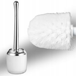 Rodeno Wc Kefe, Fehér, Elegáns, Ezüst Nyél, Tartós, Fürdőszobai (ROD0195)