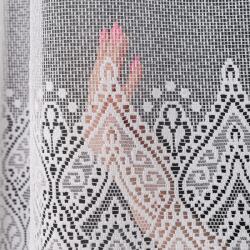  Kész függöny klasszikus 140x310 jacquard fehér béka függöny (ESMERALDA 140x310)