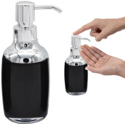 Rodeno Folyékony Szappan Adagoló Fekete Ezüst Pumpás Tartós Akril Stílusos (ROD0201)