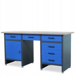 JAN NOWAK Nagy Műhelyasztal fiókokkal Frank Antracit-kék (1432)