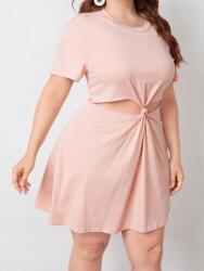 Shein XC31207 Shein Rózsaszín Ruha Kivágással (23) 46