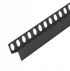 EVISO Falijászó Falprofil Bal Oldali Fekete Matt 120 cm (LSBM-0004)