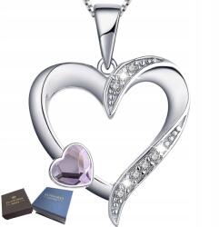 Mennica Świdnicka 925 Ezüst Nyaklánc Ajándék Medállal Szív Celeb Feleség