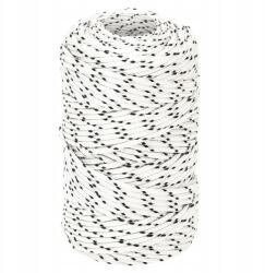 VidaXL Fonott vitorlás zsinór, fehér, 2 mm x 100 m, poliészter (8720287130222)